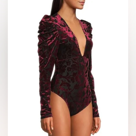 Free People Tops - NWT Free People Magic Hour Velvet Bodysuit